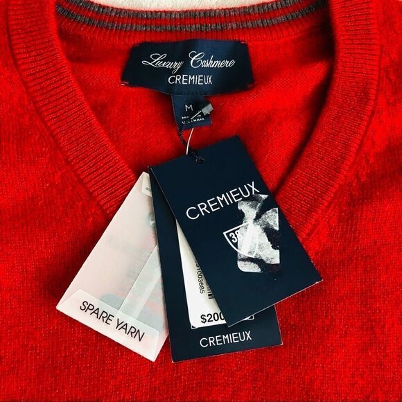 Cremieux Men’s Luxury Cashmere V-Neck Sweater - Picture 3 of 7